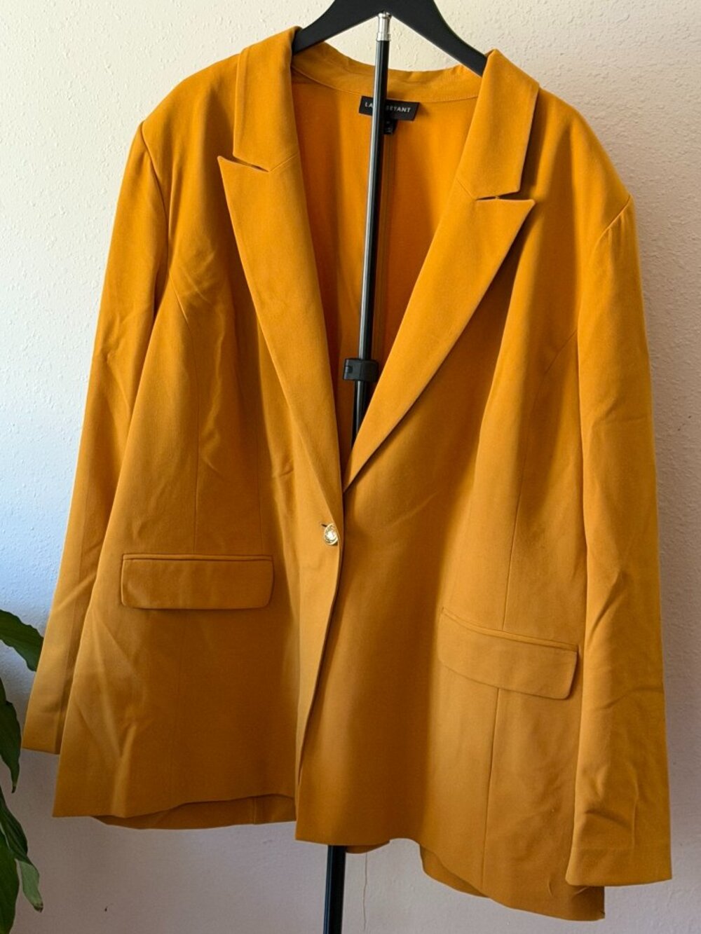 Lane Bryant Mustard Yellow Pant Suit Set - Size 28